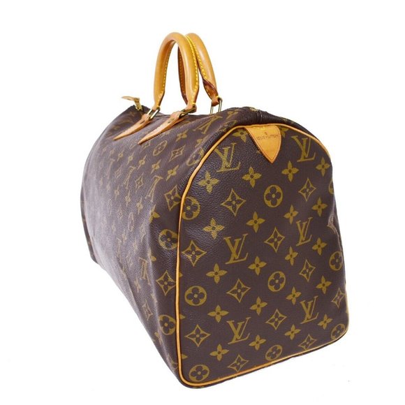 LOUIS VUITTON Speedy 40 Travel Hand Bag Monogram Leather Brown - Picture 12 of 16